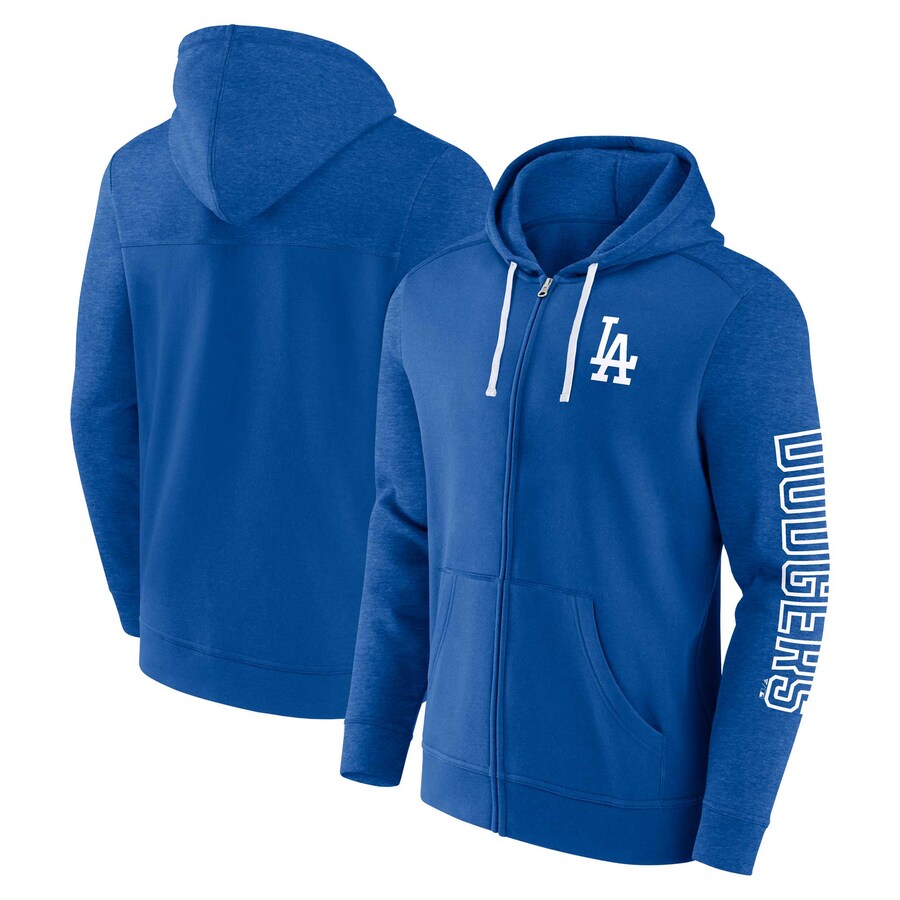 Men's Los Angeles Dodgers Fanatics Royal Offensive Line Up Lightweight Full-Zip Hoodie メンズ ロサンゼルス・ドジャース パーカー