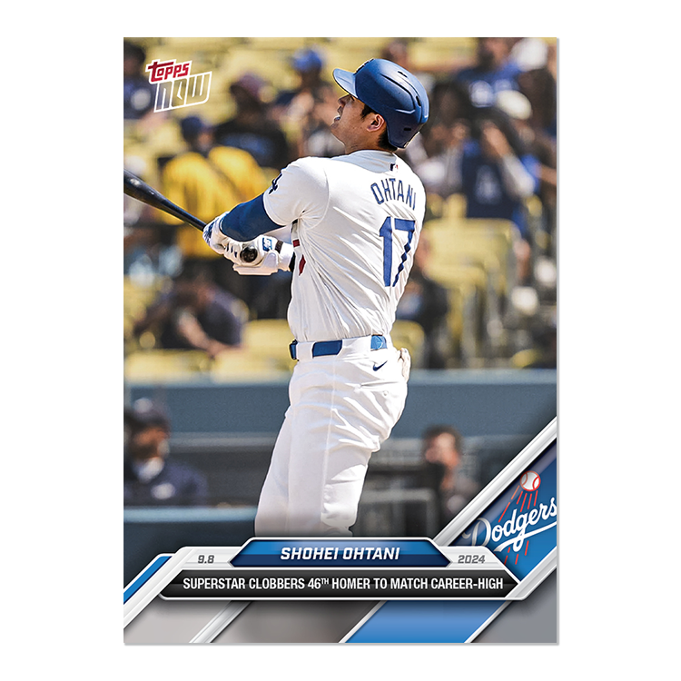 Shohei Ohtani - 2024 MLB TOPPS NOW® Card 665 大谷翔平 キャリアハイ 46号ホームラン