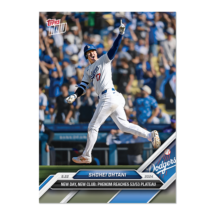 Shohei Ohtani - 2024 MLB TOPPS NOW® Card 743 大谷翔平 53-53 クラブ