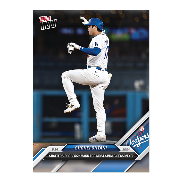 Shohei Ohtani - 2024 MLB TOPPS NOW® Card 750 大谷翔平 球団新記録シーズン 95長打