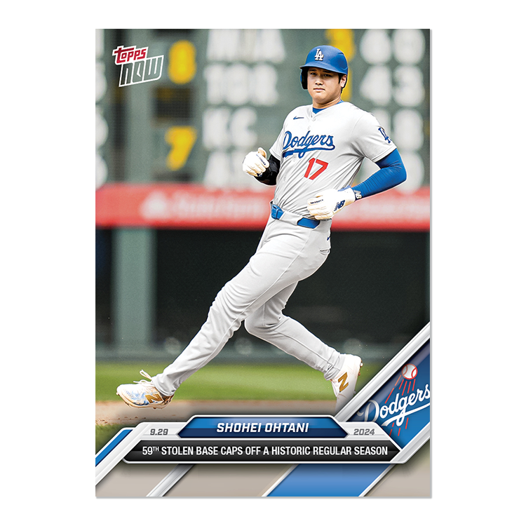 Shohei Ohtani - 2024 MLB Topps NOW® Card 779 大谷翔平 59盗塁