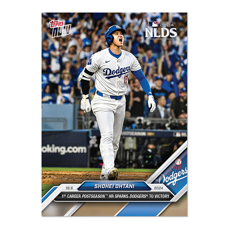 Shohei Ohtani - 2024 MLB Topps NOW® Card 801 大谷翔平 NLDS ポストシーズン初ホームラン