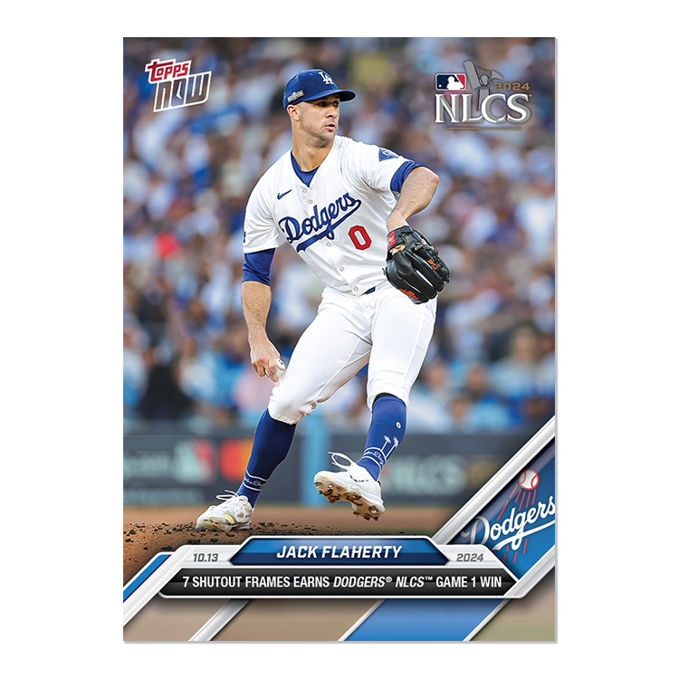 Jack Flaherty - 2024 MLB Topps NOW® Card 831 Blue 17/49 ジャック・フラハティ NLCS 7回無失点 世界で49枚の中の1枚
