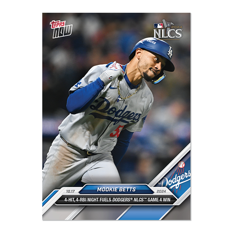 Mookie Betts - 2024 MLB Topps NOW® Card 846 NLCS ムーキー・ベッツ
