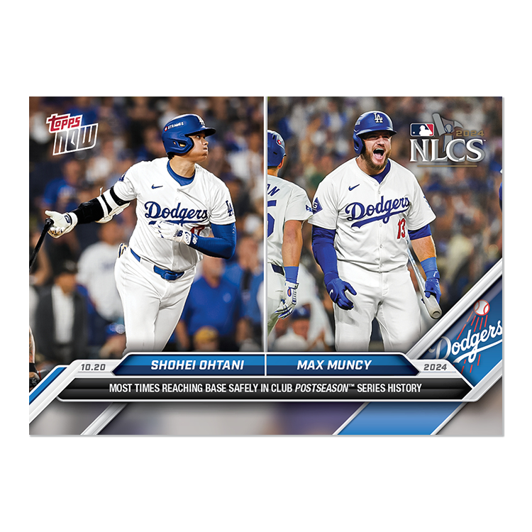 Shohei Ohtani/Max Muncy - 2024 MLB Topps NOW® Card 858 大谷翔平/マックス・マンシー NLCS