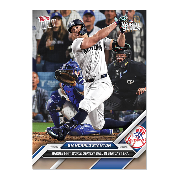 Giancarlo Stanton - 2024 MLB Topps NOW® Card 864 ジャンカルロ・スタントン ワールド・シリーズ