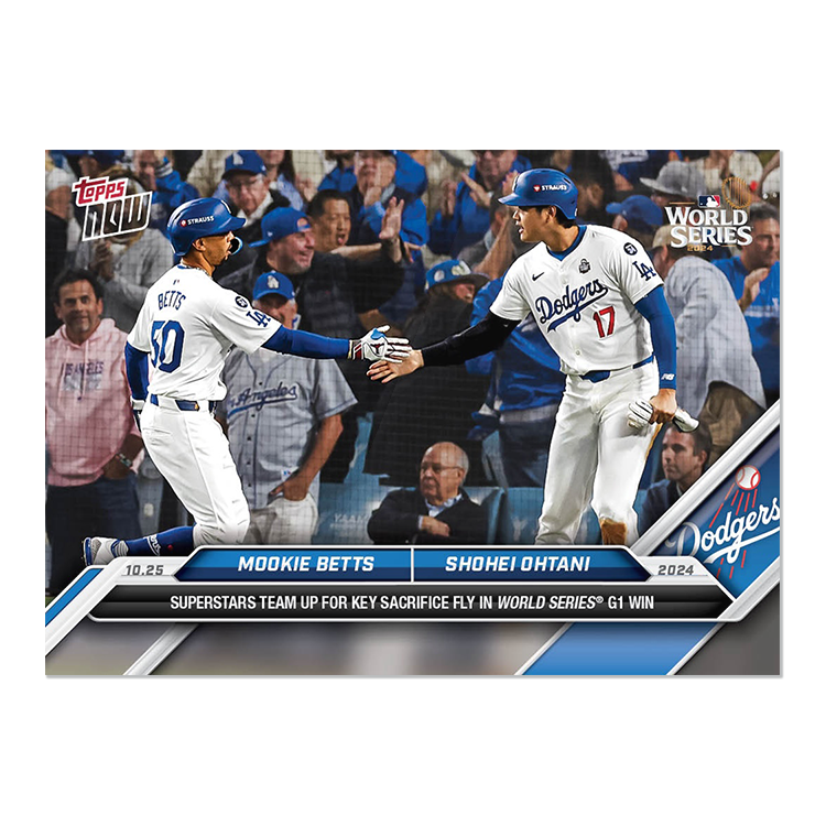 Shohei Ohtani/Mookie Betts - 2024 MLB Topps NOW® Card 865 大谷翔平/ムーキー・ベッツ ワールド・シリーズ