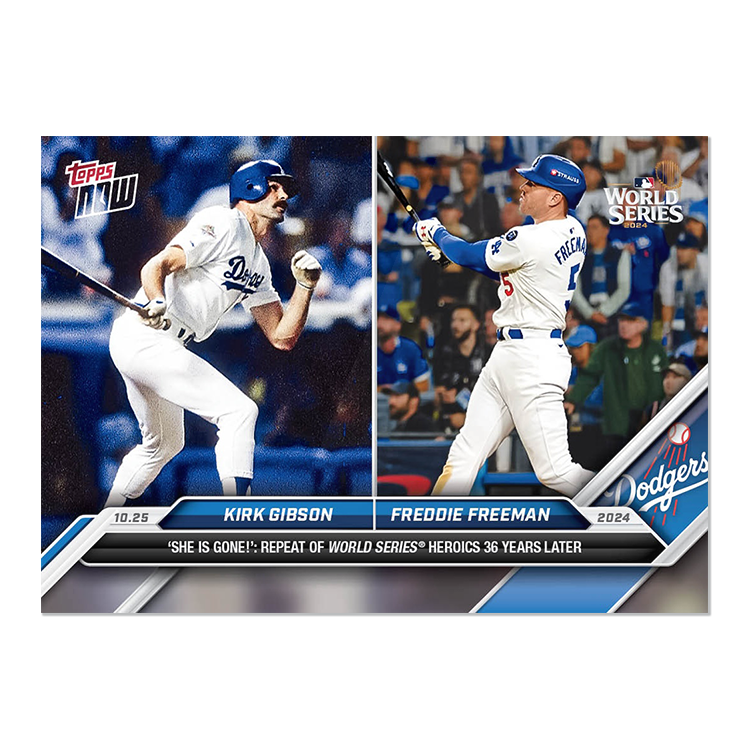 Kirk Gibson/Freddie Freeman - 2024 MLB Topps NOW® Card KGFF